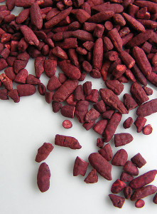 Rode rijst gefermenteerd door Monascus purpureus (foto: FotoosVanRobin)