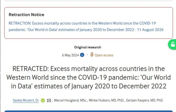 Oversterftestudie van Saskia Mostert et al. eindelijk ingetrokken 1