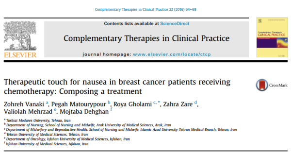 Het artikel in Complementary Therapies in Clinical Practice.