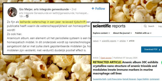Keiharde dode mus voor homeopaten 5