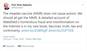 Nogmaals Peter Gøtzsche over vaccinaties 1