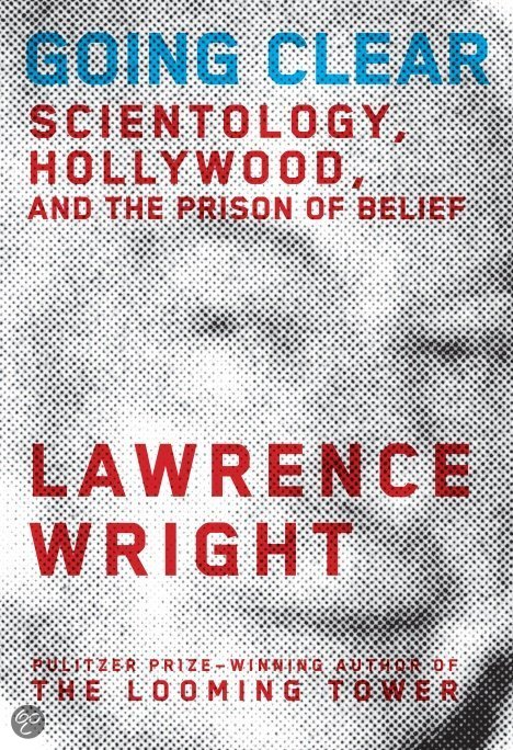 De omslag van het boek "Going Clear" van Lawrence Wright.