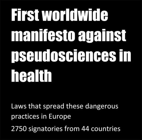 Internationaal manifest tegen pseudotherapieën 58