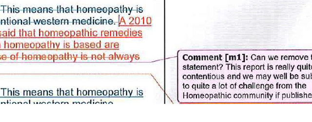 Royale inmenging in voorlichting over homeopathie 1