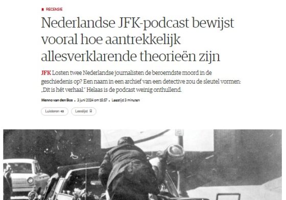 Opgewarmde complotflodders in JFK-podcast van AVROTROS 12