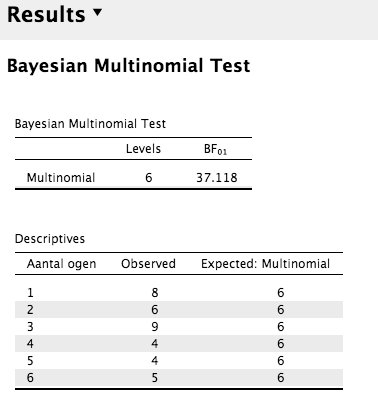 Experiment 3 JASP analyse
