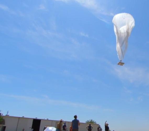 Oplaten van een project Loon ballon in Nieuw Zeeland