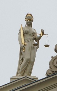 Vrouwe Justitia (foto: Marion Golsteijn, CC BY-SA 4.0-licentie via Wikimedia Commons)