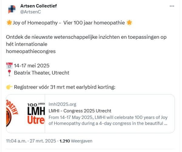 Gevaarlijke artsensekte viert 100-jarig bestaan in de Jaarbeurs 4