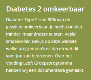 Kader dat op elke pagina van keerdiabetesom.nl staat