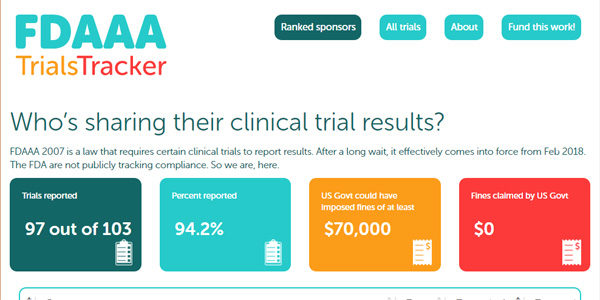 FDAA TrialsTracker - Waar blijven de resultaten van klinisch onderzoek? 5