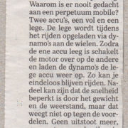 Briljant idee in de krant van wakker Nederland ... 21